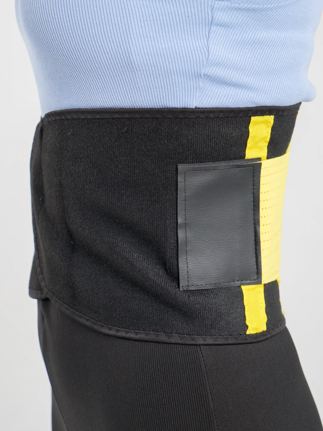Желтый утягивающий пояс-корсет из неопрена для похудения Hot Shapers Belt Power