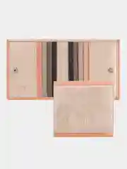Золотой итальянский цветной кожаный кошелек DuDuBags серии Flavio