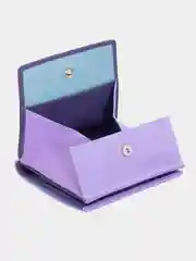 Фиолетовый итальянский цветной кожаный кошелек DuDuBags серии Flavio