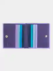 Фиолетовый итальянский цветной кожаный кошелек DuDuBags серии Flavio