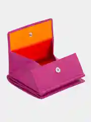 Фуксия итальянский цветной кожаный кошелек DuDuBags серии Flavio