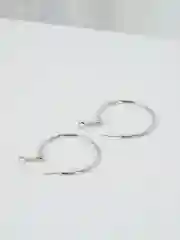 Серебряный серьги-кольца разного размера, золотой и серебряный цвет