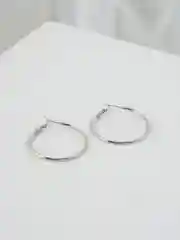 Серебряный серьги-кольца разного размера, золотой и серебряный цвет