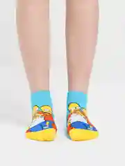 Оранжевый носки с "Симпсонами"