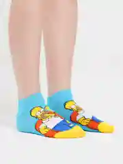 Оранжевый носки с "Симпсонами"