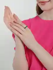 Лесной зеленый кольцо из бисера, цветное