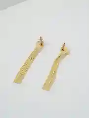 Золотой серьги-гвоздики подвесные