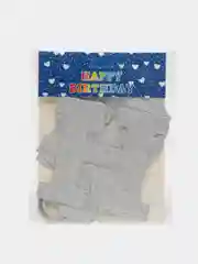 Серебряный гирлянда Happy Birthday