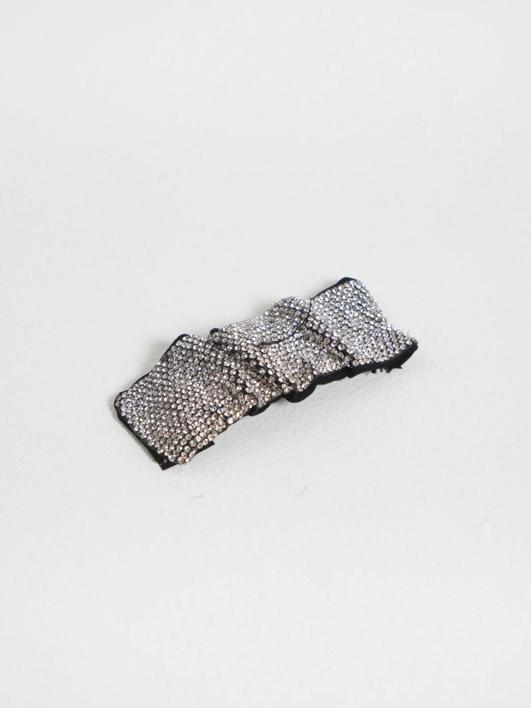 Серебряный заколка женская со стразами, 3 цвета