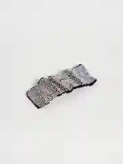 Серебряный заколка женская со стразами, 3 цвета