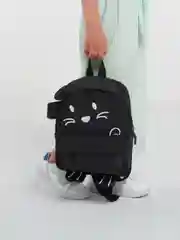 Черный рюкзак детский для девочек