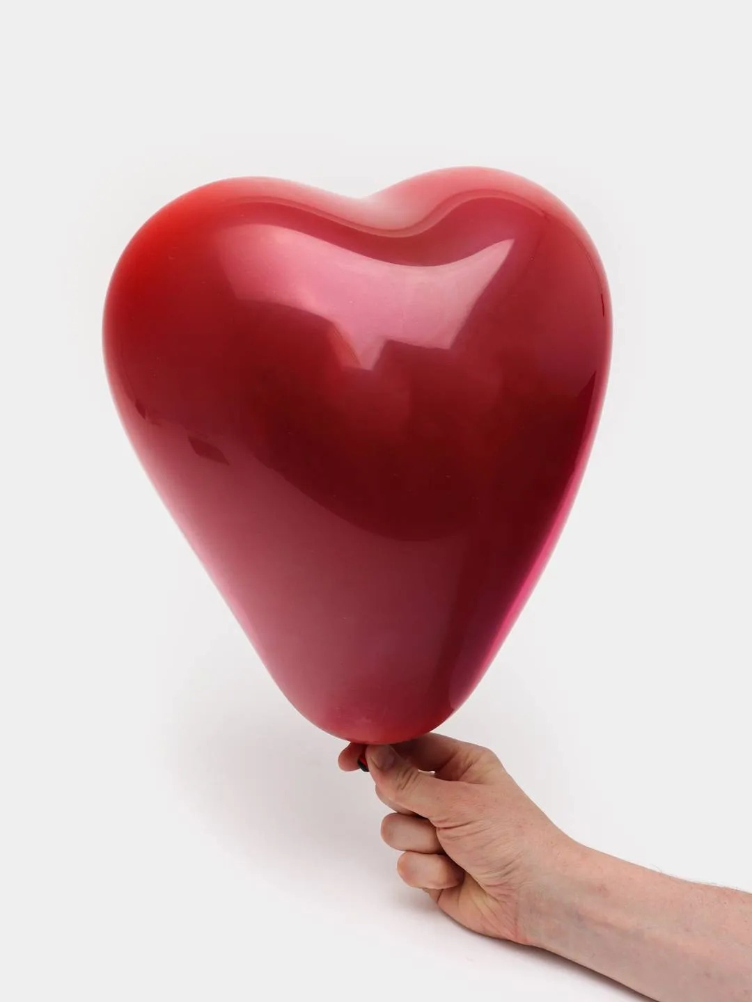 Двойное сердце из шаров