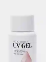 Коралловый меланж уф гель для наращивания/Камуфлирующий жидкий уф-гель Runail Professional, 30 мл