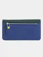 Зеленый итальянский женский кожаный кошелек DuDuBags серии Canarie