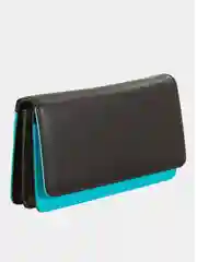 Коричневый итальянский женский кожаный кошелек DuDuBags серии Canarie