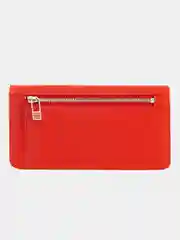 Красный итальянский женский кожаный кошелек DuDuBags серии Canarie