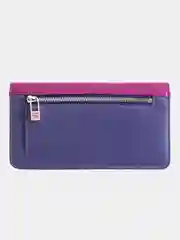 Фуксия итальянский женский кожаный кошелек DuDuBags серии Canarie
