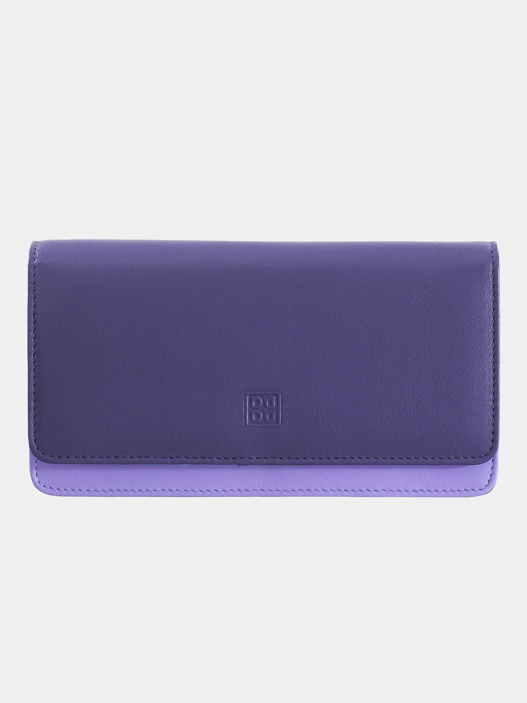 Фиолетовый итальянский женский кожаный кошелек DuDuBags серии Canarie