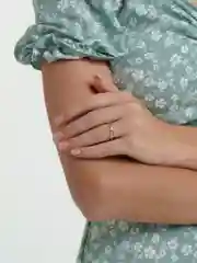 Серебряный минималистичное кольцо