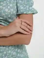 Золотой женский набор колец