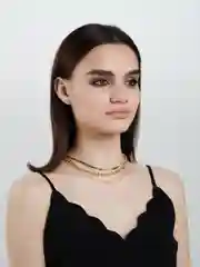 Золотой ожерелье с цепочкой
