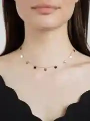 Розовый чокер-ожерелье на шею