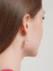 Розовый серьги с мишками мармеладными