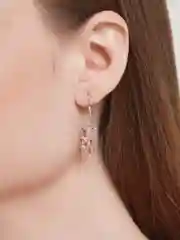 Розовый серьги с мишками мармеладными