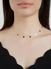 Золотой чокер-ожерелье на шею