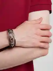 Коричневый браслет "Бесконечность"