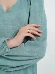 Желтый кольцо "Буквы", единый размер