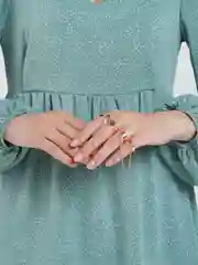Розовый кольца с цепью one size