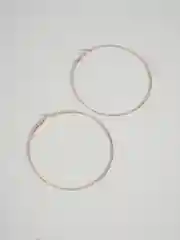 Розовый серьги-кольца