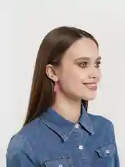 Фуксия серьги с мишками мармеладными