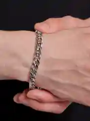 Браслет на руку мужской из нержавеющей стали, мужской браслет