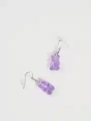 Лавандовый серьги с мишками мармеладными