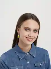 Желтый серьги с мишками мармеладными