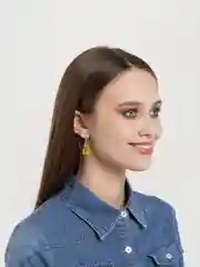 Желтый серьги с мишками мармеладными