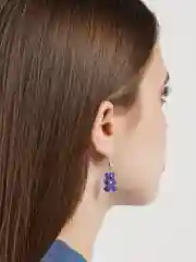Синий серьги с мишками мармеладными