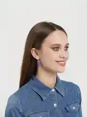 Синий серьги с мишками мармеладными