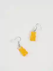 Оранжевый серьги с мишками мармеладными