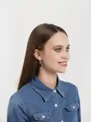 Черный серьги с мишками мармеладными