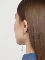 Серебряный серьги протяжки, цепочки