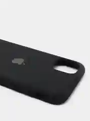 Черный чехол Silicone case для iPhone 11/XR/12/7/8/X/XS/6S/Pro/Max,Plus,SE Силиконовый (айфон)