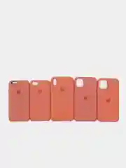Коралловый меланж чехол Silicone case для iPhone 11/XR/12/7/8/X/XS/6S/Pro/Max,Plus,SE Силиконовый (айфон)