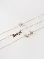Рыжий цепочка "Созвездия знаков зодиака", с подвеской, золотистые, 3 штуки