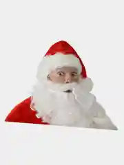 Красный наклейка на авто "Санта-Клаус"