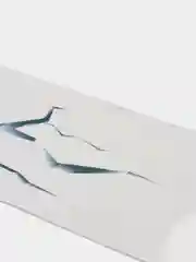 Серый 3d наклейка на авто "Страшный взгляд"