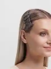 Бронзовый заколка женская со стразами, 3 цвета