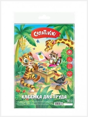 Клеенка для труда Creativiki, ПВХ, с рисунком, 50x70 см